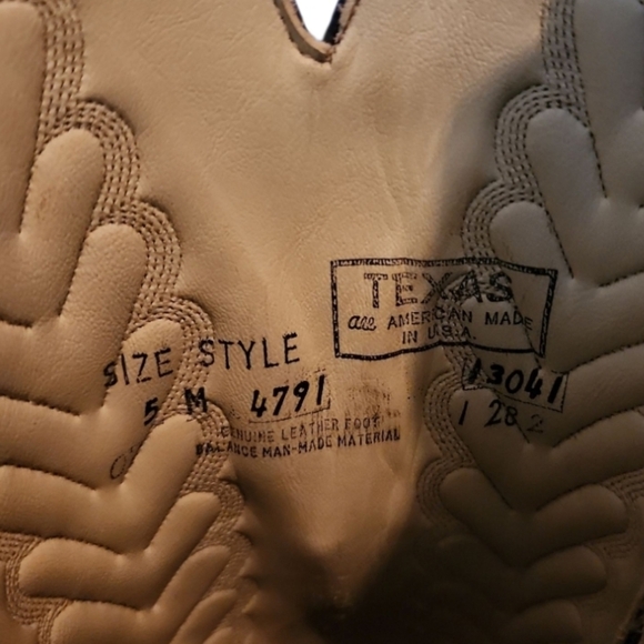 New Women’s Dark Brown Texas Brand Cowboy Boots Leather Style 4791 Size 5 M USA - Picture 7 of 8